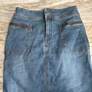 Prana denim skirt